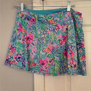 Lily Pulitzer Blue Floral Skirt